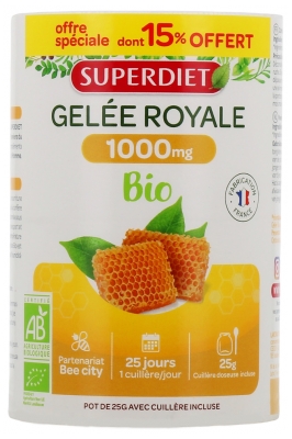 Superdiet Gelée Royale 1000 mg Bio 25 g