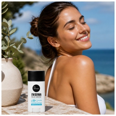 Suntique I'm Derma Relief Sunstick Crème Solaire SPF50+ 15 Grammes