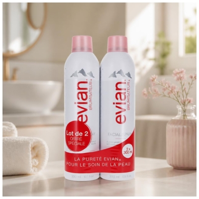 Evian Brumisateur Lot 2 x 300 ml