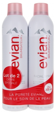 Evian Brumisateur Lot 2 x 300 ml