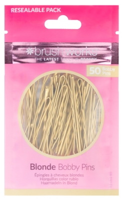 Brushworks Épingles à Cheveux 50 Unités - Couleur : Blond