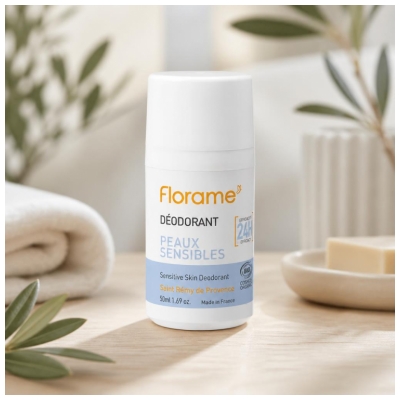 Florame Déodorant 24H Peaux Sensibles Biologique 50 ML