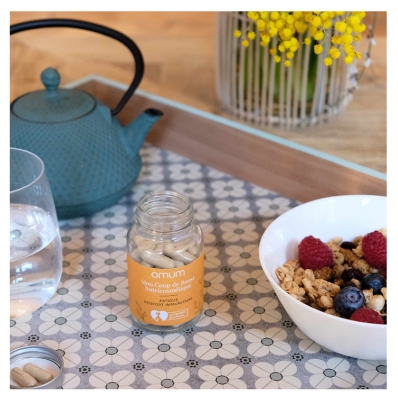 Omum Mon Coup de Boost Nutricosmétique : Complément Alimentaire Renfort du Système Immunitaire et Fatigue - 60 Gélules