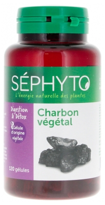 Séphyto Charbon Végétal 120 Gélules