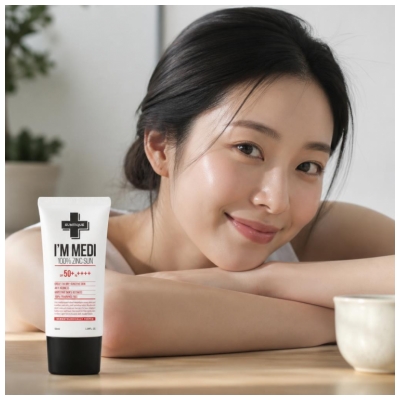 Suntique I'm Medi 100% Zinc Sun Crème Solaire Visage SPF50+ 50 ML