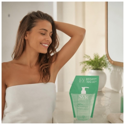 SVR Spirial Déo-Douche Gel Lavant Déodorant 24h Éco Recharge 400 ML