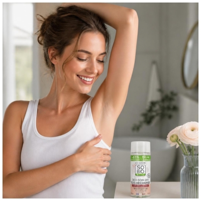 Léa Nature SO BIO étic Déo-Soin 24H Lait d'Ânesse Éco-Recharge Biologique 150 ML