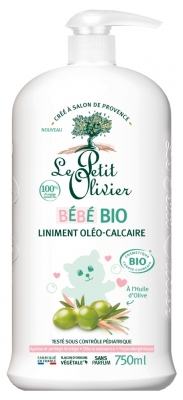 Le Petit Olivier Bébé Liniment Oléo-Calcaire à l'Huile d'Olive Dès la Naissance Bio 750 ml