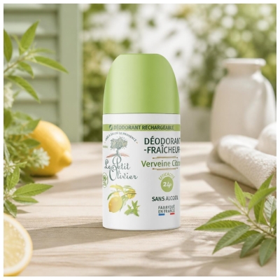Le Petit Olivier Déodorant Fraîcheur 24H Verveine et Citron 50 ml