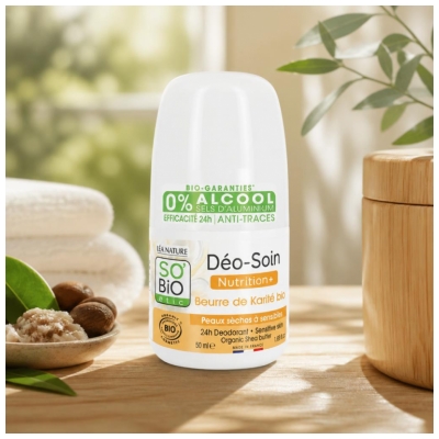 Léa Nature SO BIO étic Déo-Soin 24H Beurre de Karité Roll-On Biologique 50 ML
