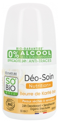 Léa Nature SO BIO étic Déo-Soin 24H Beurre de Karité Roll-On Biologique 50 ML