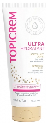 Topicrem Ultra-Hydratant Scintillant Corps Peaux Sensibles et Sèches 200 ml