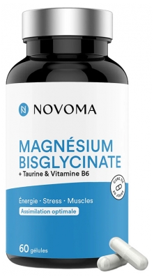 Novoma Magnésium Bisglycinate Énergie Stress & Muscles 60 Gélules