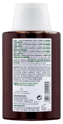 Klorane Force Cheveux Fatigués & Chute Shampoing Quinine et Edelweiss Bio 100 ml