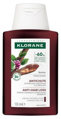 Klorane Force Cheveux Fatigués & Chute Shampoing Quinine et Edelweiss Bio 100 ml