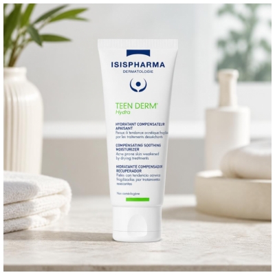 Isispharma Teen Derm Hydra Hydratant Compensateur et Apaisant 40 ML