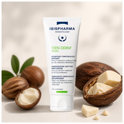 Isispharma Teen Derm Hydra Hydratant Compensateur et Apaisant 40 ML