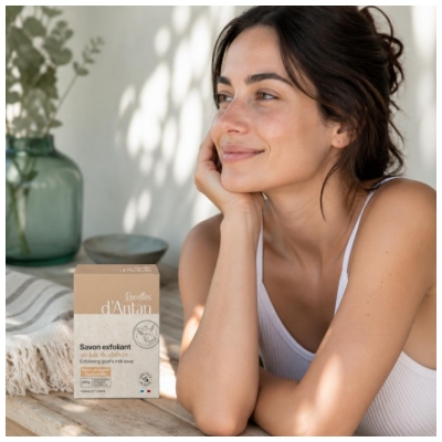 Recettes d'Antan Savon Exfoliant au Lait de Chèvre 100 Grammes