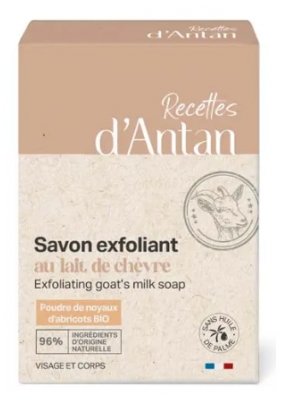 Recettes d'Antan Savon Exfoliant au Lait de Chèvre 100 Grammes