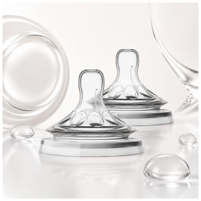 Avent 2 Tétines à Réponse Naturelle - Liquides Épaissis - 6 Mois et +