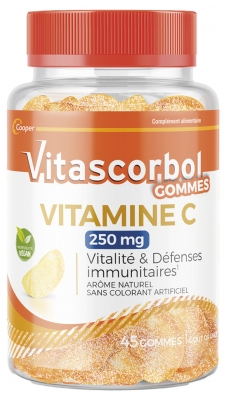 Vitascorbol Gommes Vitamine C 250 mg - Boîte de 45 Unités