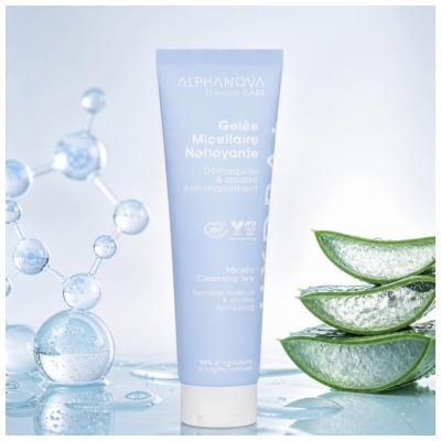 Alphanova Thermal Care Gelée Micellaire Nettoyante Biologique 150 ML