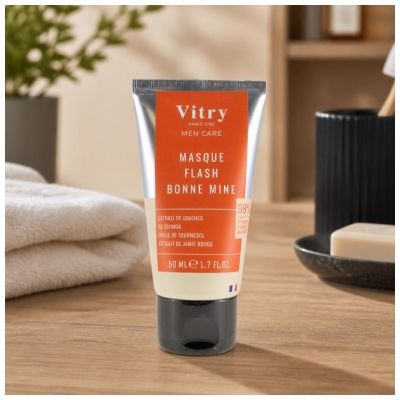 Vitry Men Care Masque Flash Effet Bonne Mine 50 ML