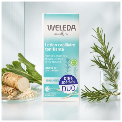 Weleda Lotion Capillaire Tonifiante Vitalité du Cuir Chevelu Lot de 2 x 100 ml