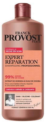 Franck Provost Expert Réparation Shampoing pour Cheveux Abîmés et Cassants 500 ML