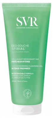 SVR Spirial : Soins de la sudation Déo-Douche Gel lavant Déodorant 24H 200 ml