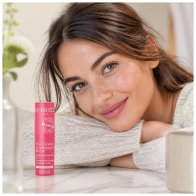 La Rosée Stick Lèvres Nourrissant Teinté Rechargeable au Beurre de Karité Bio