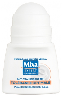 Mixa Expert Peau Sensible Anti-Transpirant 48H Roll-On Tolérance Optimale 50 ml