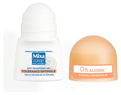 Mixa Expert Peau Sensible Anti-Transpirant 48H Roll-On Tolérance Optimale 50 ml