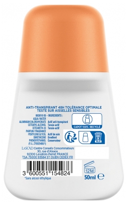 Mixa Expert Peau Sensible Anti-Transpirant 48H Roll-On Tolérance Optimale 50 ml