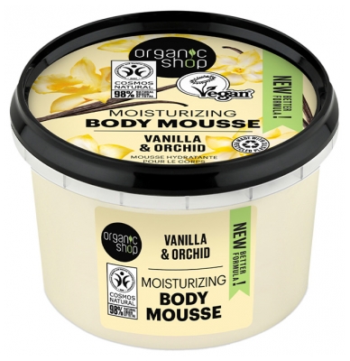 Organic Shop Body Mousse Hydratante Corps à la Vanille 250 ml