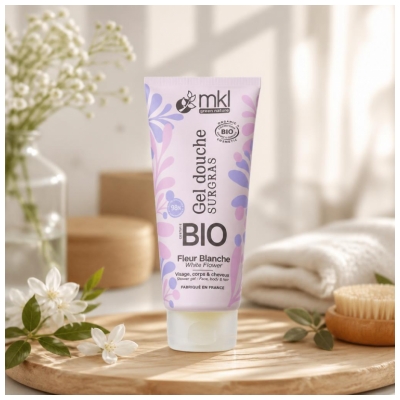 MKL Green Nature Gel Douche Surgras Fleur Blanche Biologique 200 ML