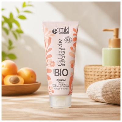 MKL Green Nature Gel Douche Surgras Abricot Biologique 200 ML