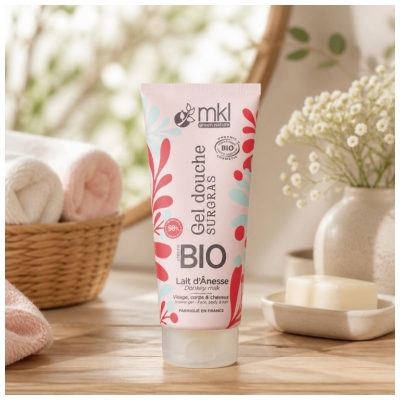 MKL Green Nature Gel Douche Surgras Lait d'Ânesse Biologique 200 ML