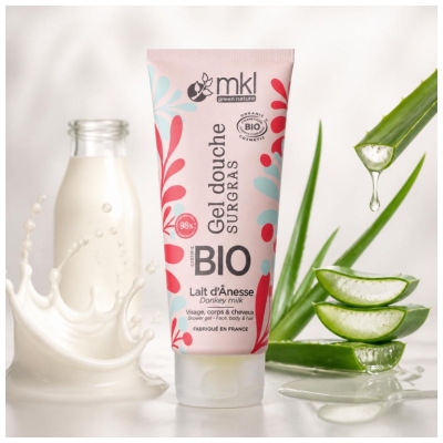 MKL Green Nature Gel Douche Surgras Lait d'Ânesse Biologique 200 ML