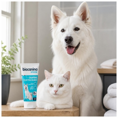Biocanina Shampoing Éclat pour Poils Blancs 200 ML