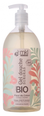 MKL Green Nature Gel Douche Surgras Fleur Coton Bio 1 Litre