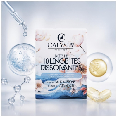Calysia 10 Lingettes Dissolvantes pour les Ongles