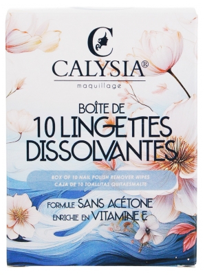 Calysia 10 Lingettes Dissolvantes pour les Ongles