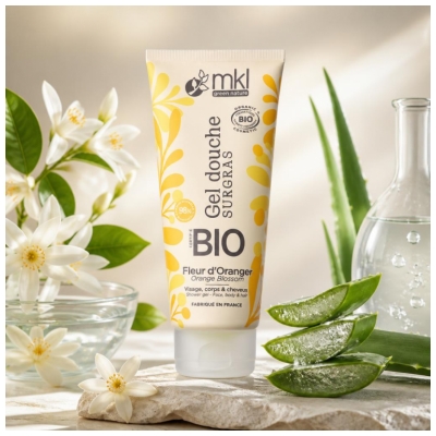 MKL Green Nature Gel Douche Surgras Fleur d'Oranger Biologique 200 ML