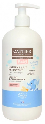 Cattier Baby Liniment Lait Nettoyant Bébé Bio 500 ml