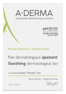 A-DERMA Pain Dermatologique Apaisant 100 Grammes