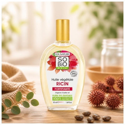 Léa Nature SO BIO étic Huile Végétale de Ricin Fortifiante Bio 50 ml
