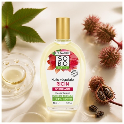 Léa Nature SO BIO étic Huile Végétale de Ricin Fortifiante Bio 50 ml