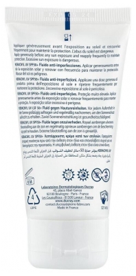 Ducray Keracnyl UV Fluide Anti-imperfections Peaux Grasses SPF50+ 50 ML
