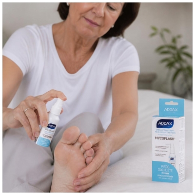 Addax Mycoflash Spray Traitement Mycose des Pieds d'Athlète 25 ML